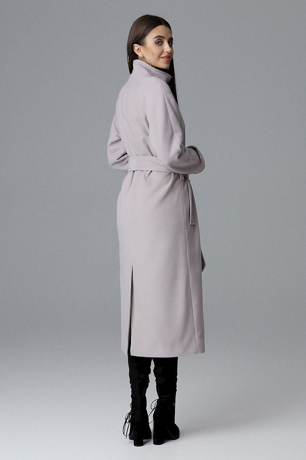   Płaszcz Damski Model M624 Beige - Figl 