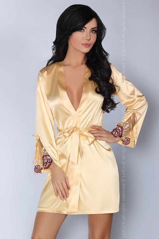   Szlafrok Model Parllie Gold - Livia Corsetti Fashion 