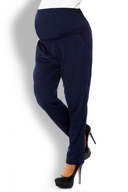   Spodnie Ciążowe Model 1276 Navy - PeeKaBoo 