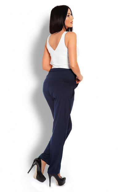   Spodnie Ciążowe Model 1276 Navy - PeeKaBoo 