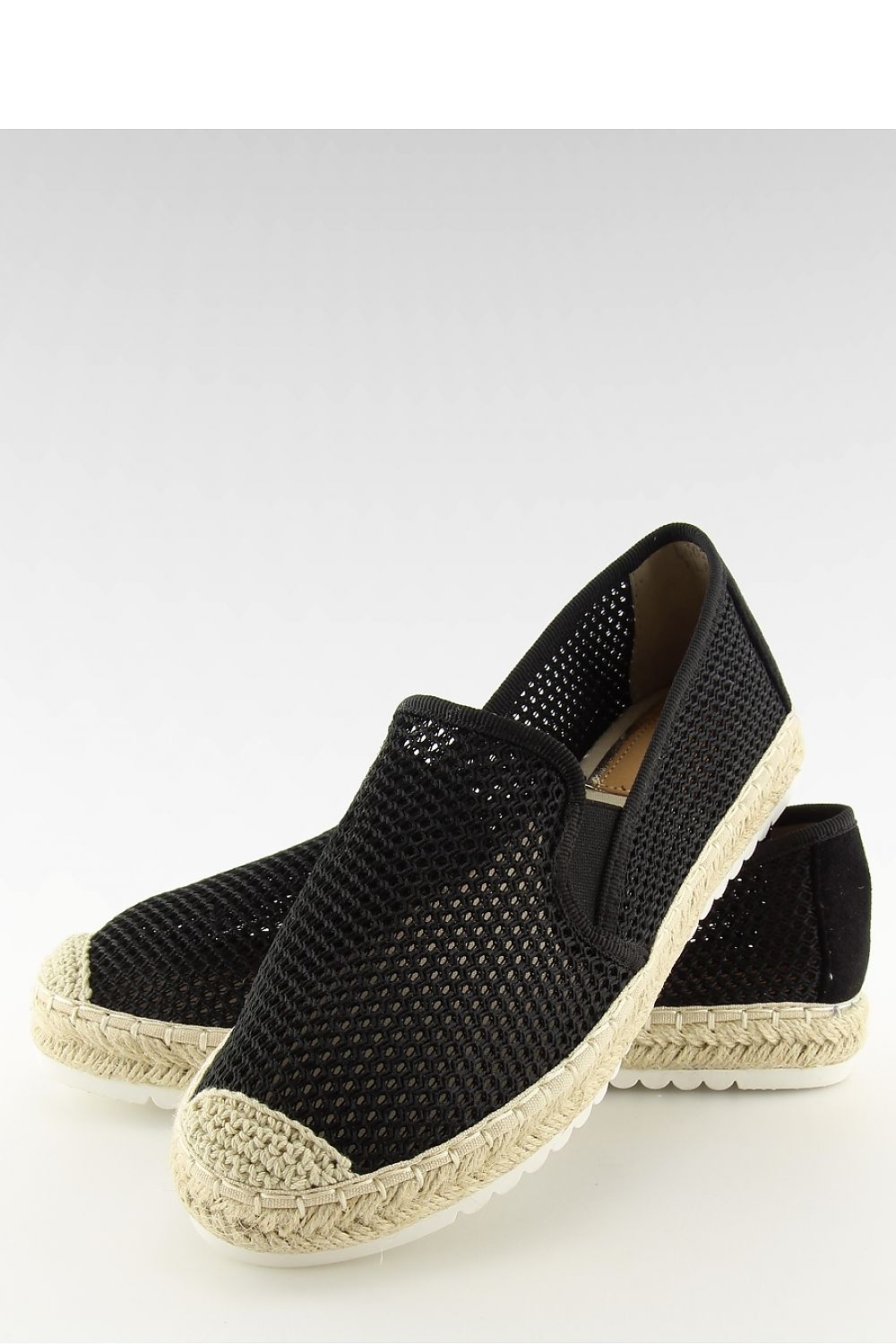   ESPADRYLE DAMSKIE CZARNE 6602 BLACK - Inello 
