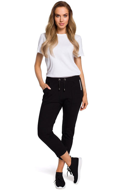  Spodnie Damskie Model MOE411 Black - Moe 