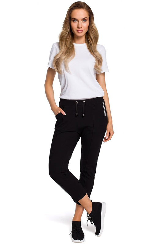  Spodnie Damskie Model MOE411 Black - Moe 