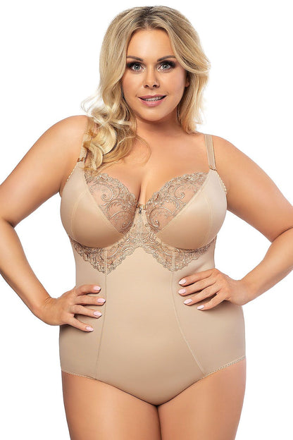  Gorsety, body, pasy Body Model K356 Gala Beige - Gorsenia Lingerie 