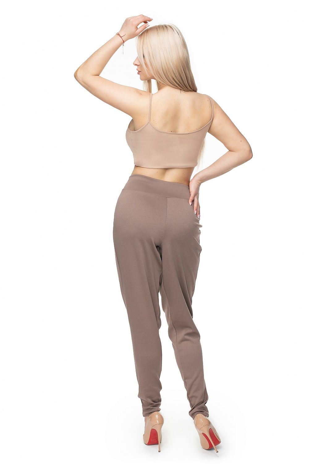   Spodnie Damskie Model 0106 Cappuccino - PeeKaBoo 