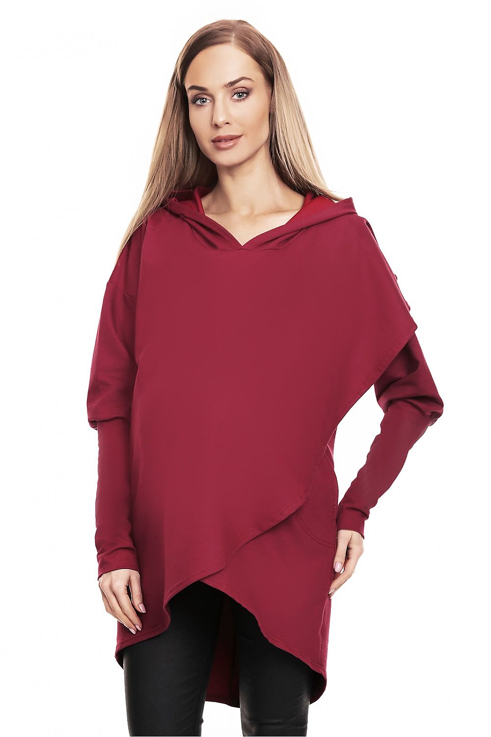  Bluza Ciążowa Model 0146 Bordo - PeeKaBoo 