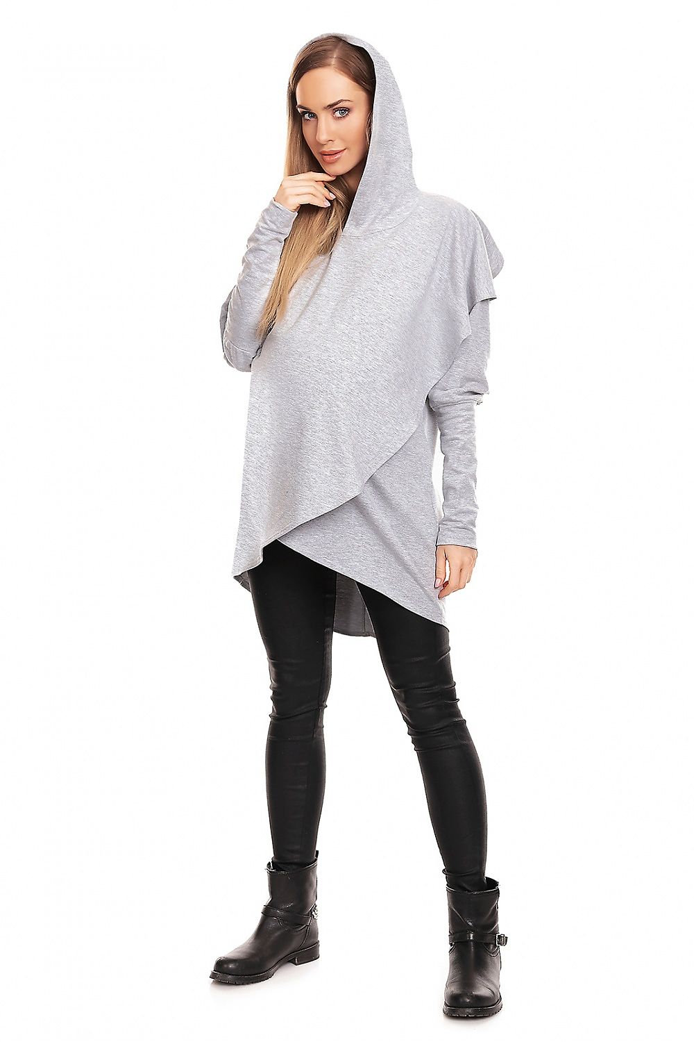  Bluza Ciążowa Model 0146 Grey - PeeKaBoo 