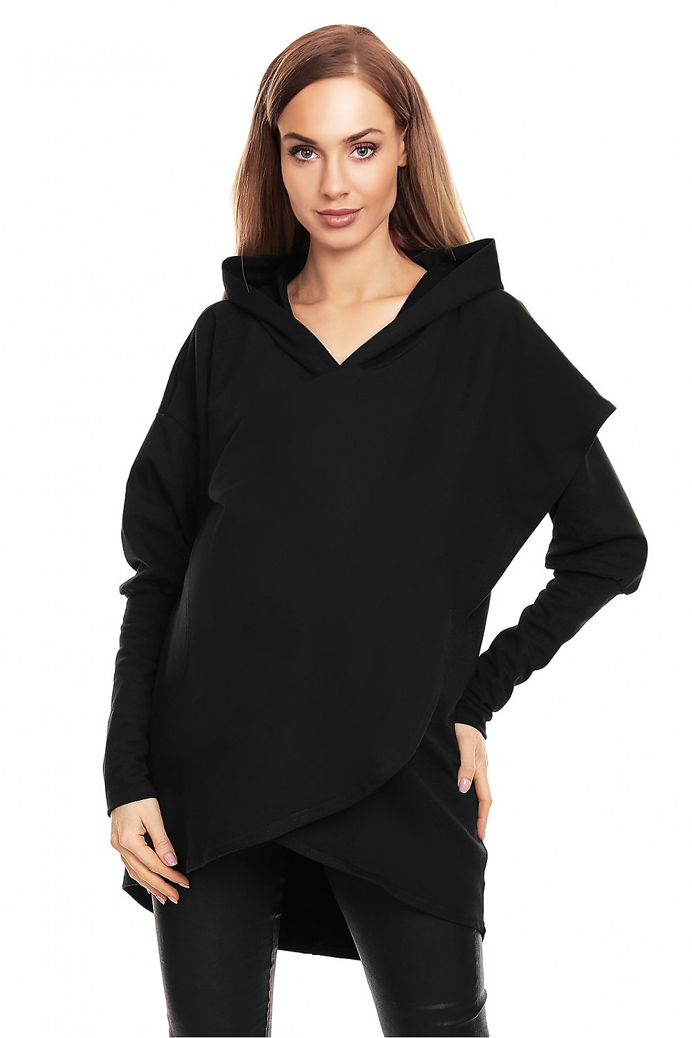   Bluza Ciążowa Model 0146 Black - PeeKaBoo 
