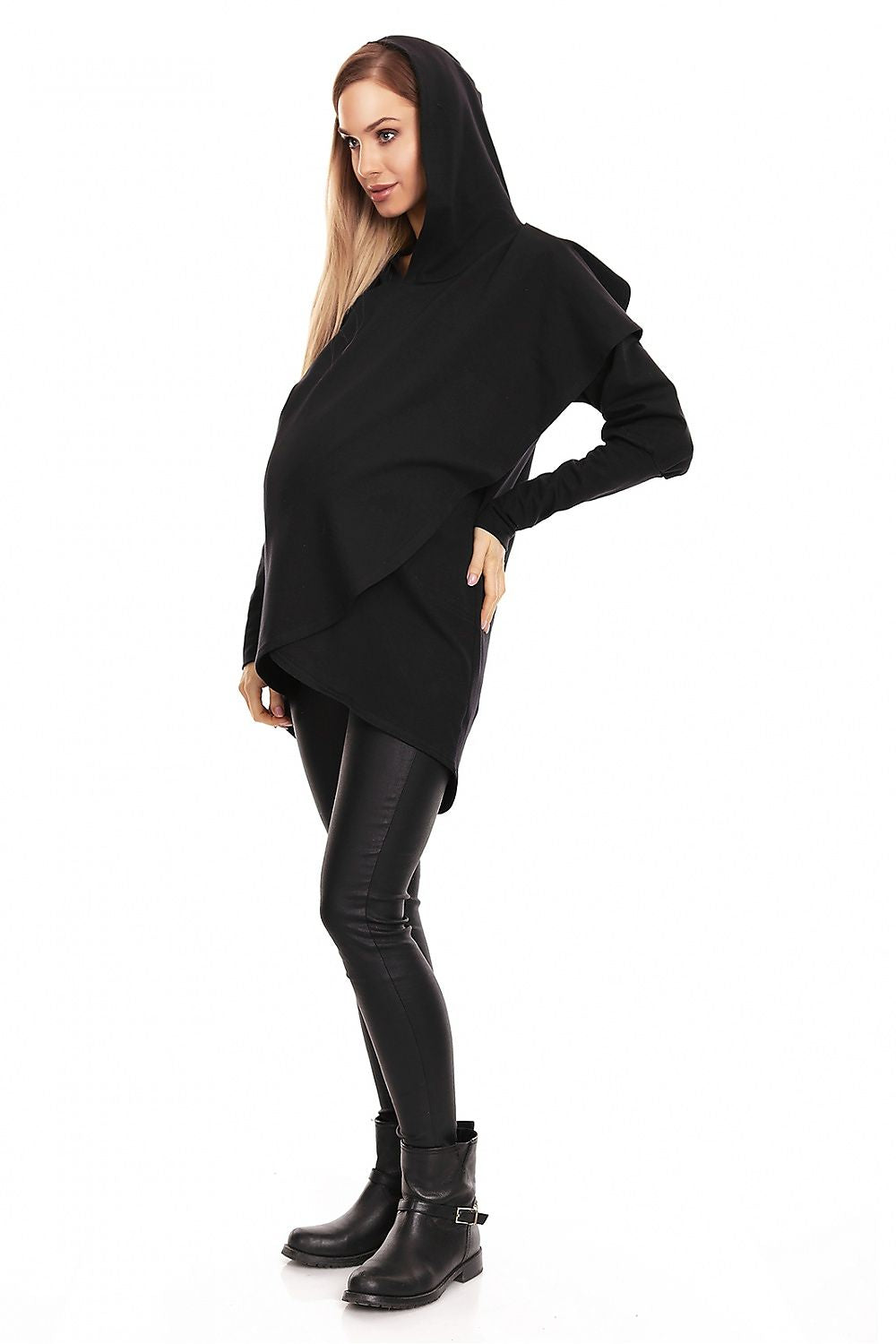   Bluza Ciążowa Model 0146 Black - PeeKaBoo 