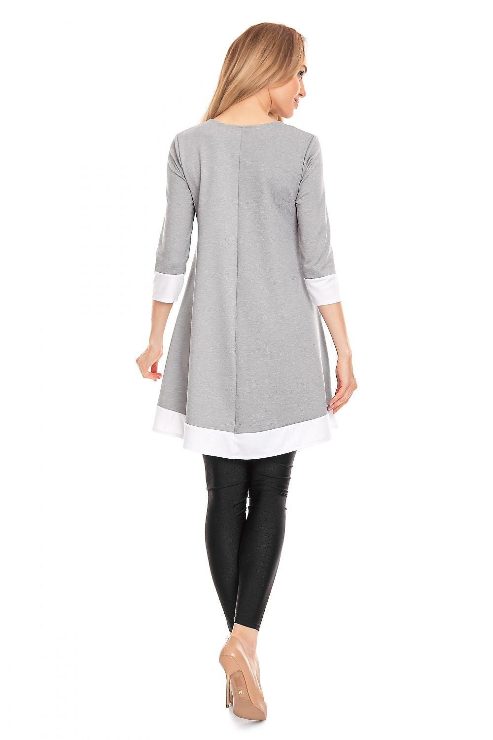  Sukienka Ciążowa Model 0125 Grey - PeeKaBoo 