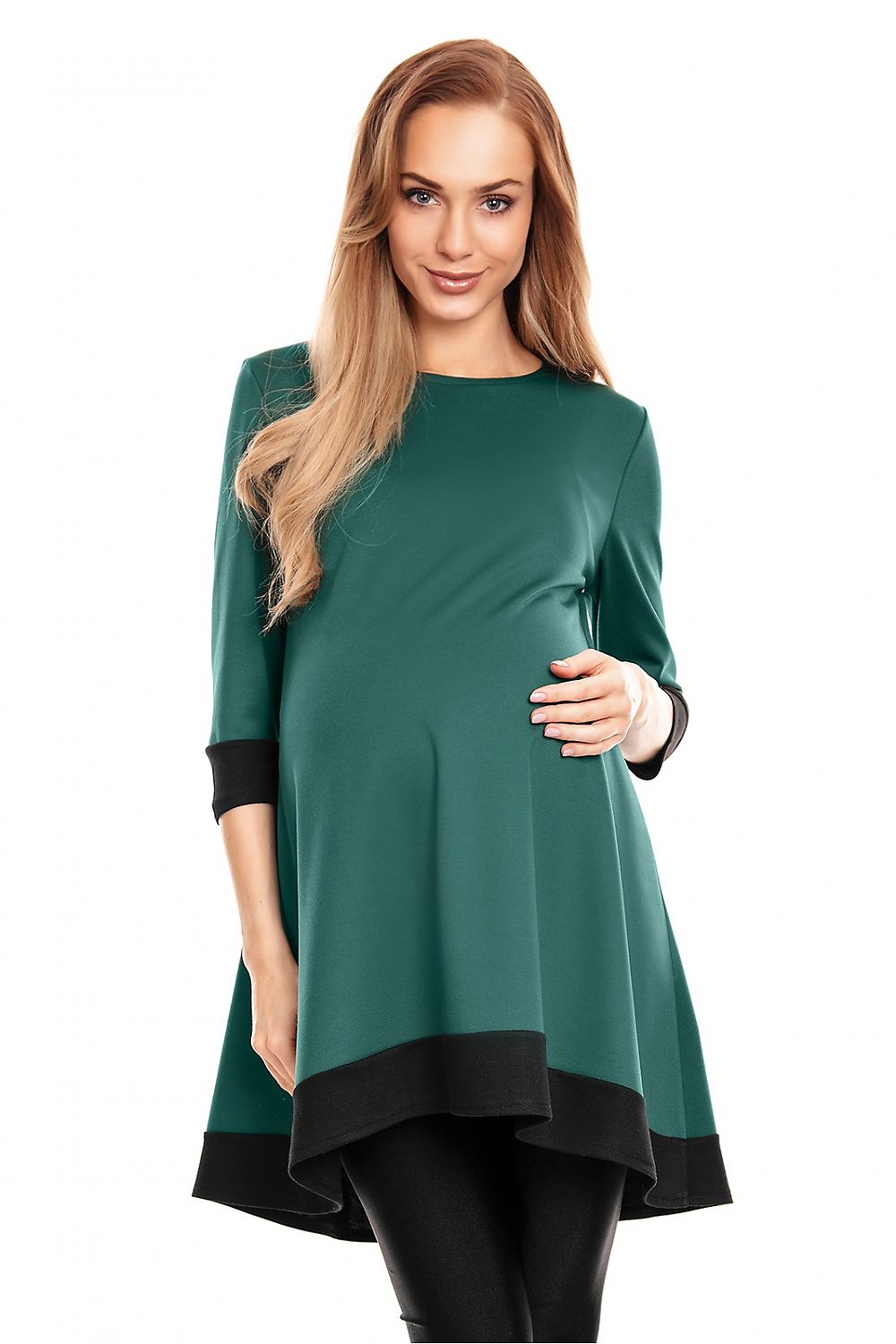  Sukienka Ciążowa Model 0125 Green - PeeKaBoo 