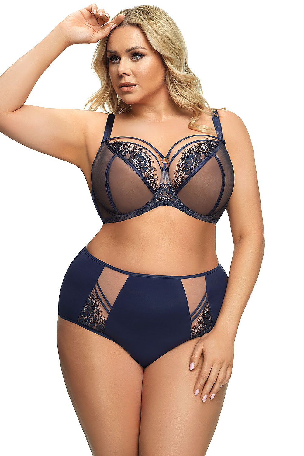 Biustonosz Soft Model Paradise K496 Navy - Gorsenia Lingerie 