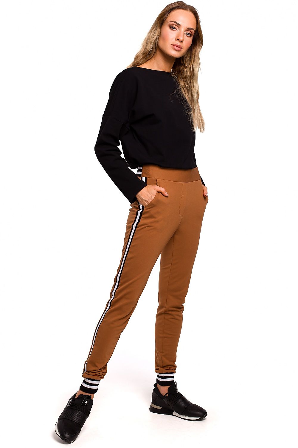   Spodnie Damskie Model MOE460 Carmel - Moe 