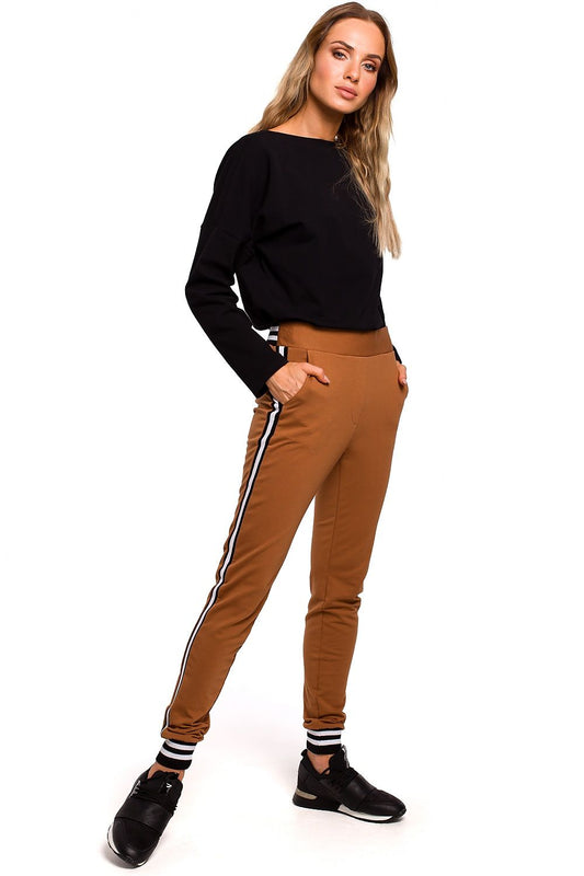   Spodnie Damskie Model MOE460 Carmel - Moe 