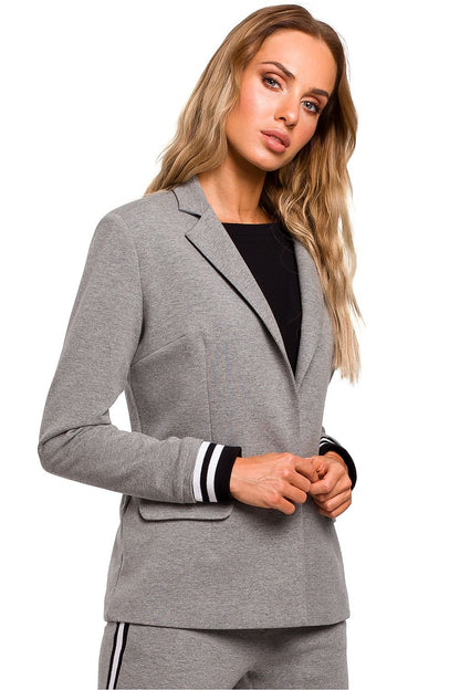   Żakiet Model MOE459 Grey - Moe 