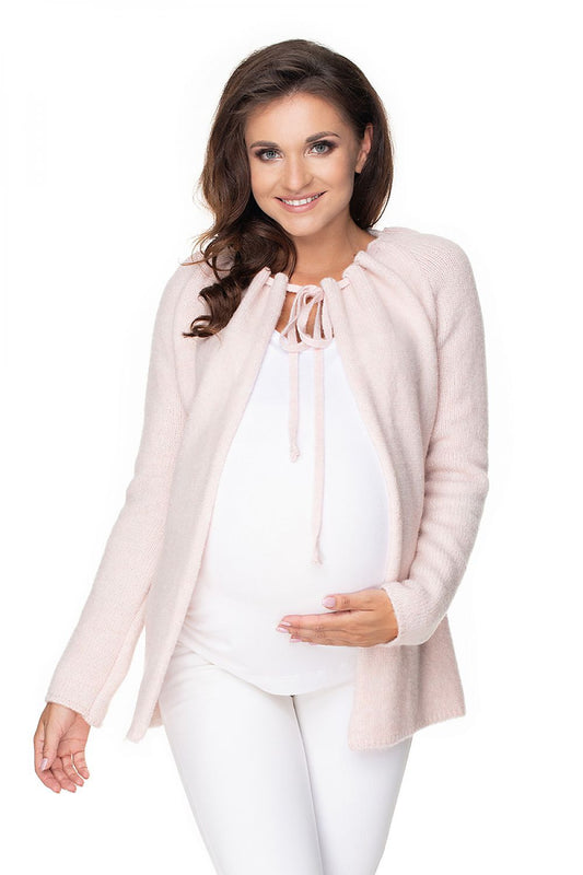  Sweter Kardigan Model 30074 Powder Pink - PeeKaBoo 