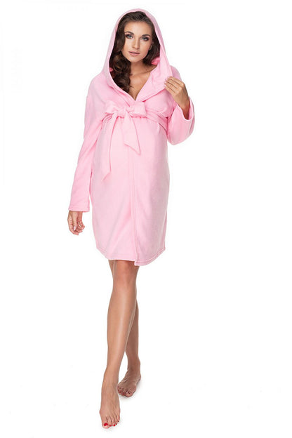  Szlafrok Damski Model 0148 Light Pink - PeeKaBoo 