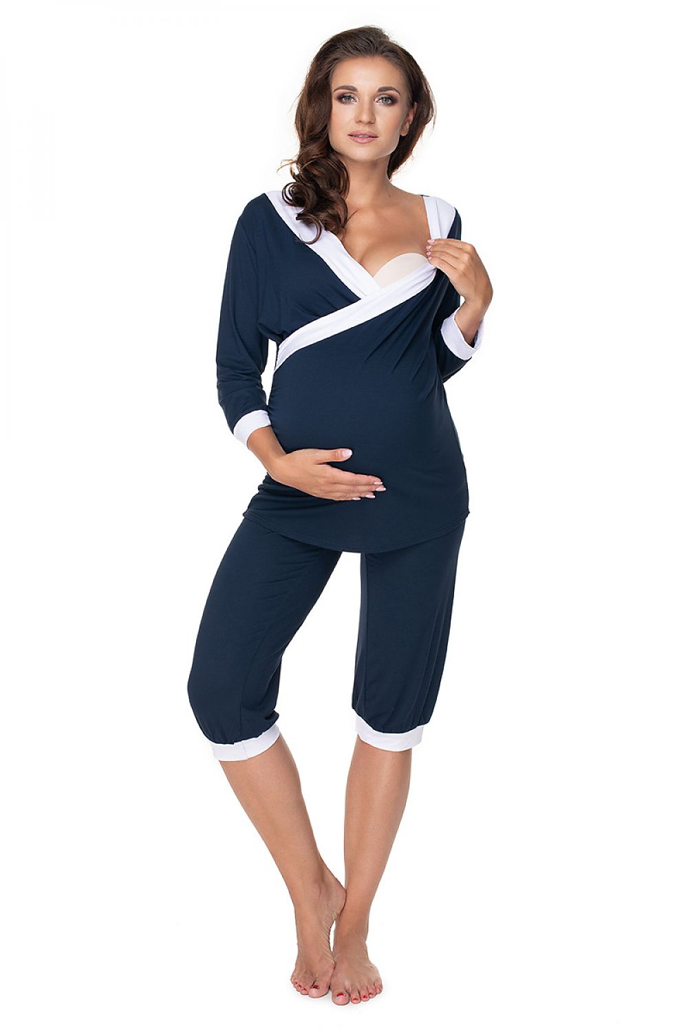  Piżama Damska Model 0153 Navy - PeeKaBoo 
