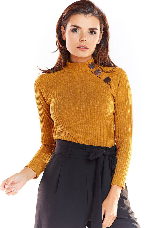   Sweter Damski Model A315 Camel - awama 