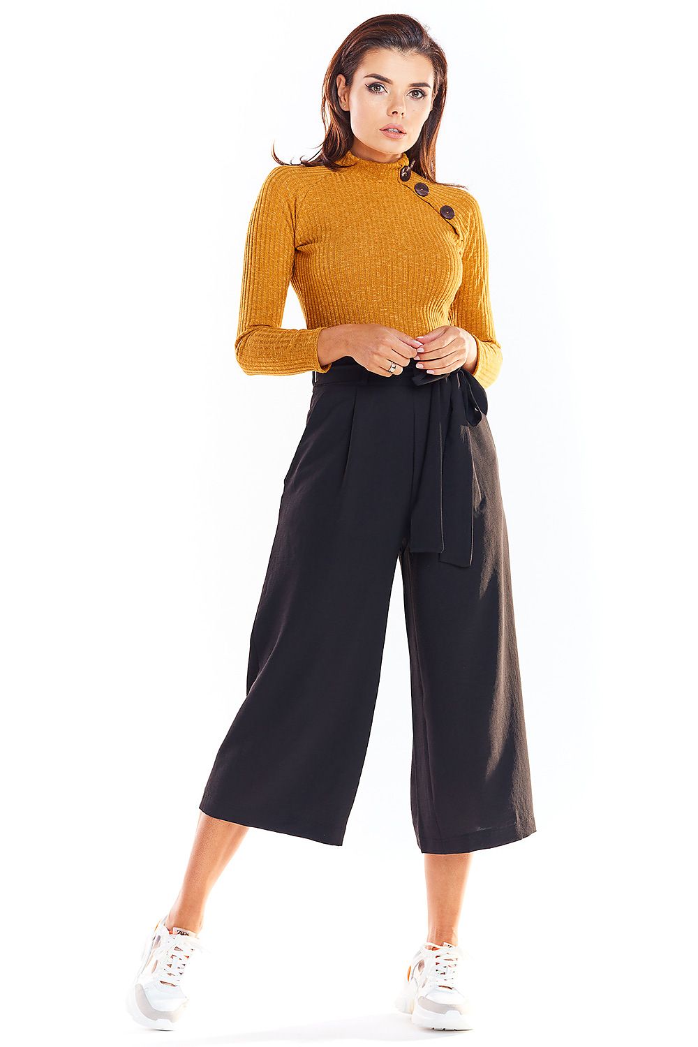   Sweter Damski Model A315 Camel - awama 