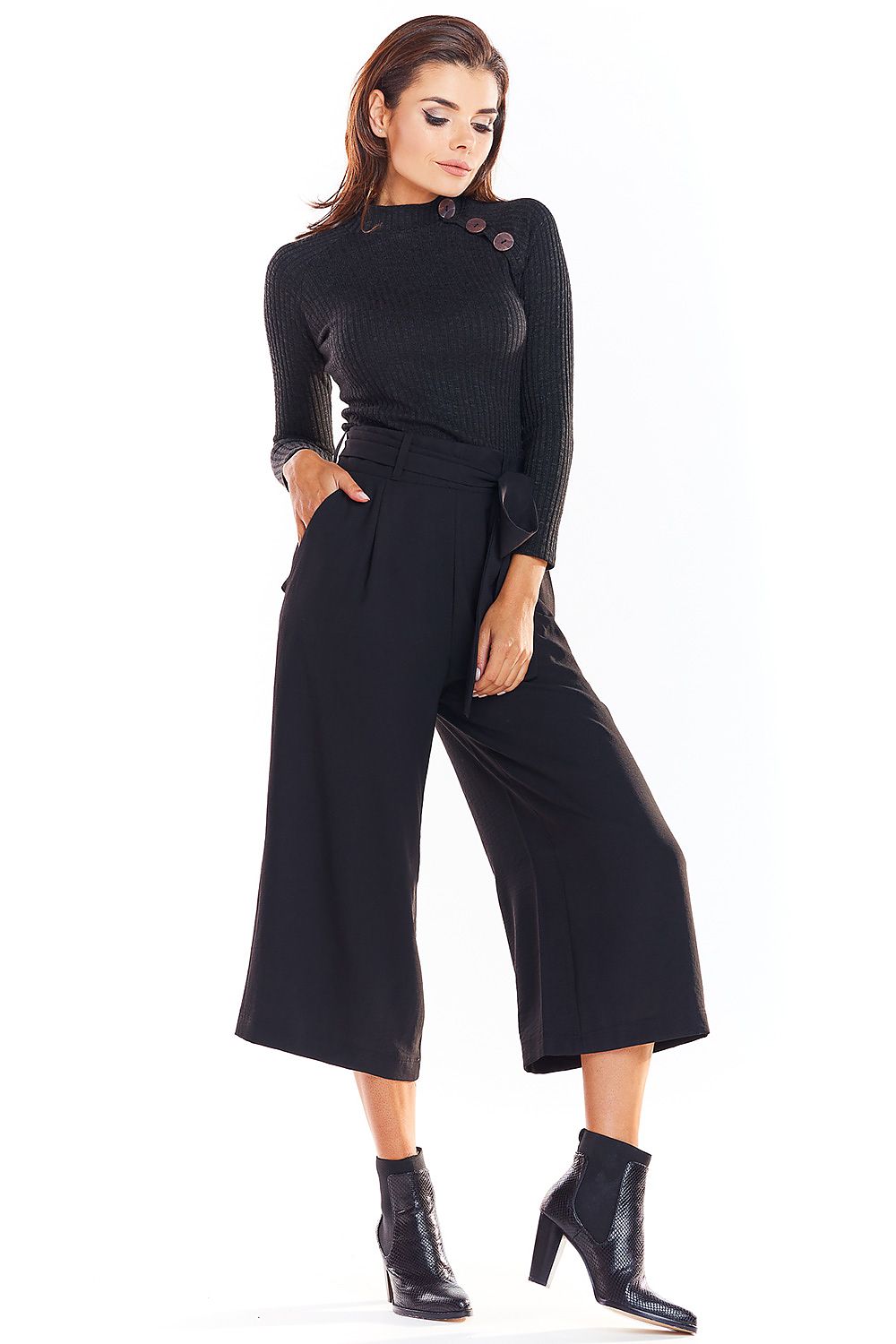   Sweter Damski Model A315 Black - awama 