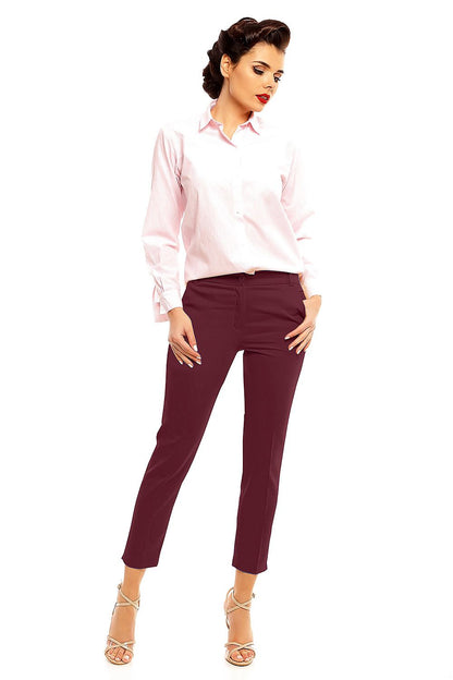   Spodnie Damskie Model 08 Burgund - Cabba 
