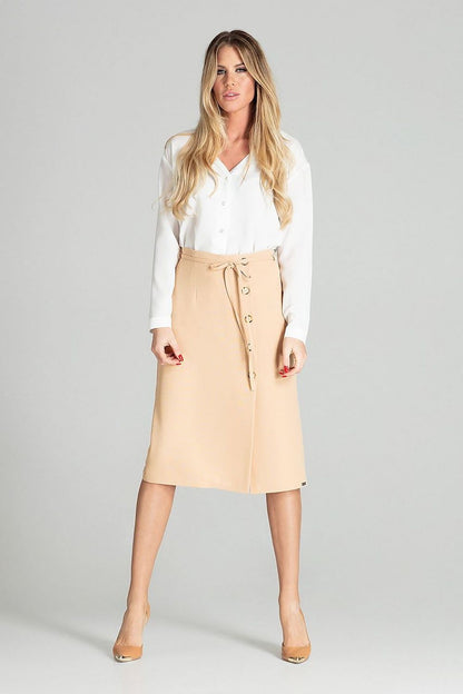  Spódnica Model M697 Beige - Figl 