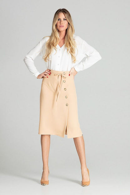  Spódnica Model M697 Beige - Figl 
