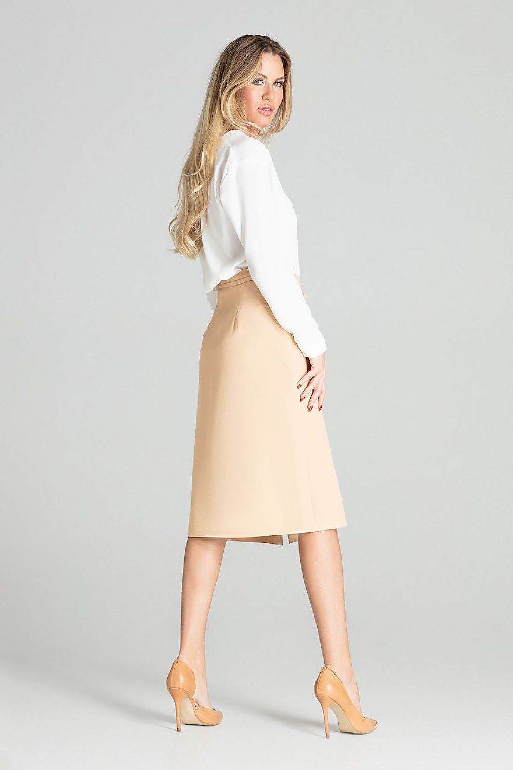  Spódnica Model M697 Beige - Figl 