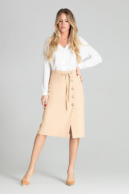  Spódnica Model M697 Beige - Figl 