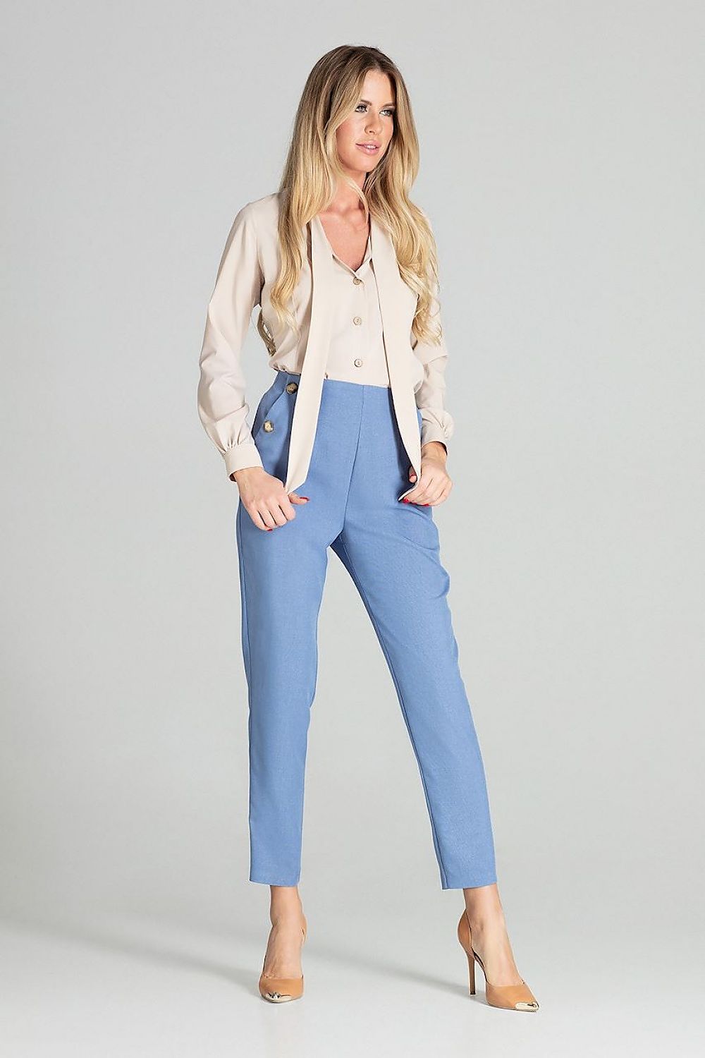   Spodnie Damskie Model M696 Blue - Figl 