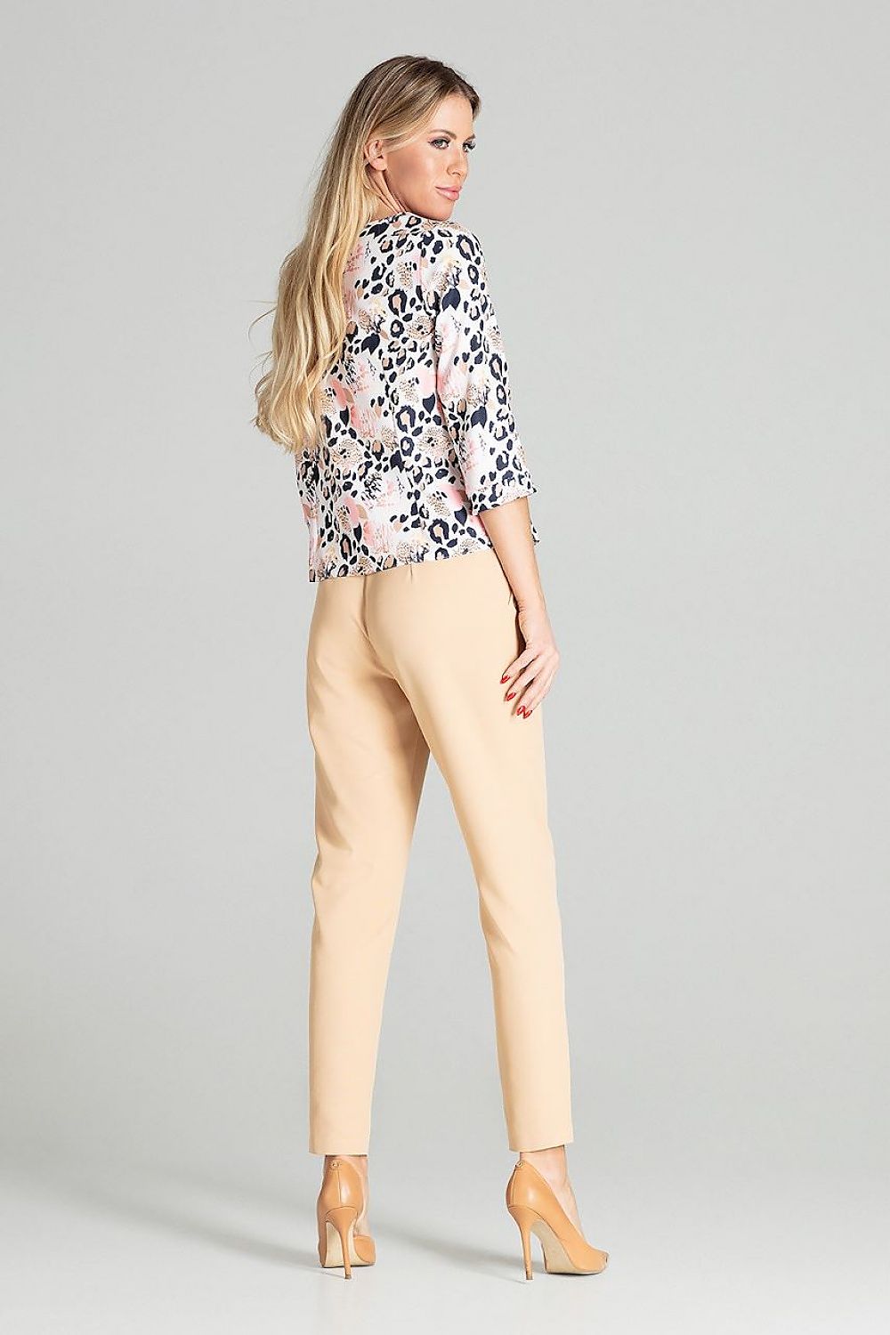   Spodnie Damskie Model M696 Beige - Figl 