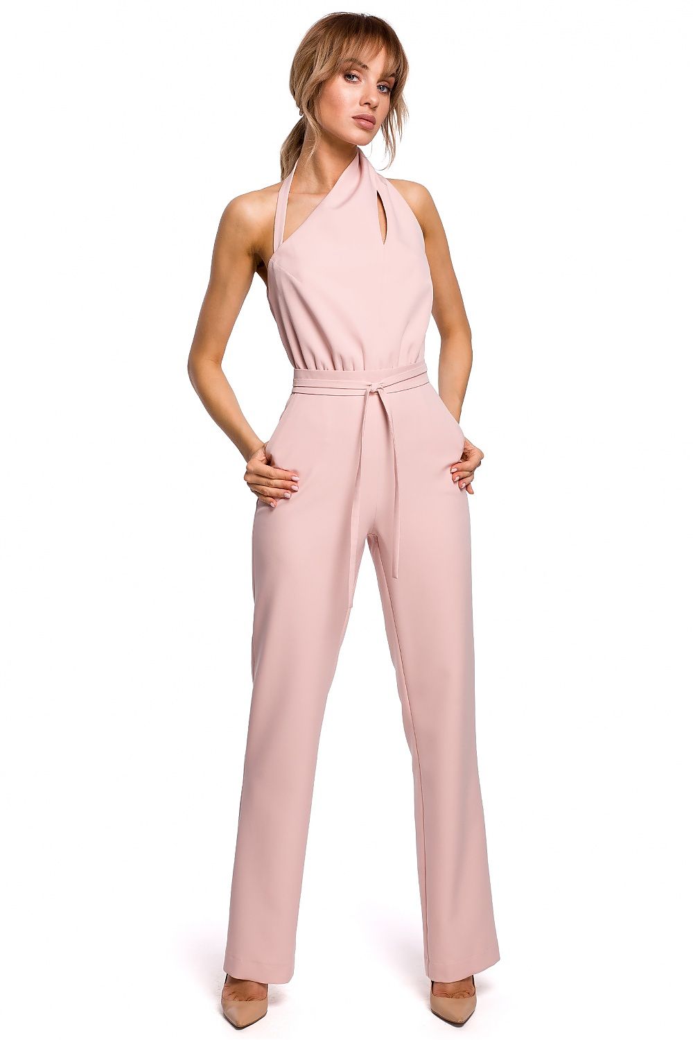  Kombinezon Damski Model MOE502 Powder Pink - Moe 