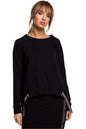   Bluza Damska Model MOE492 Black - Moe 