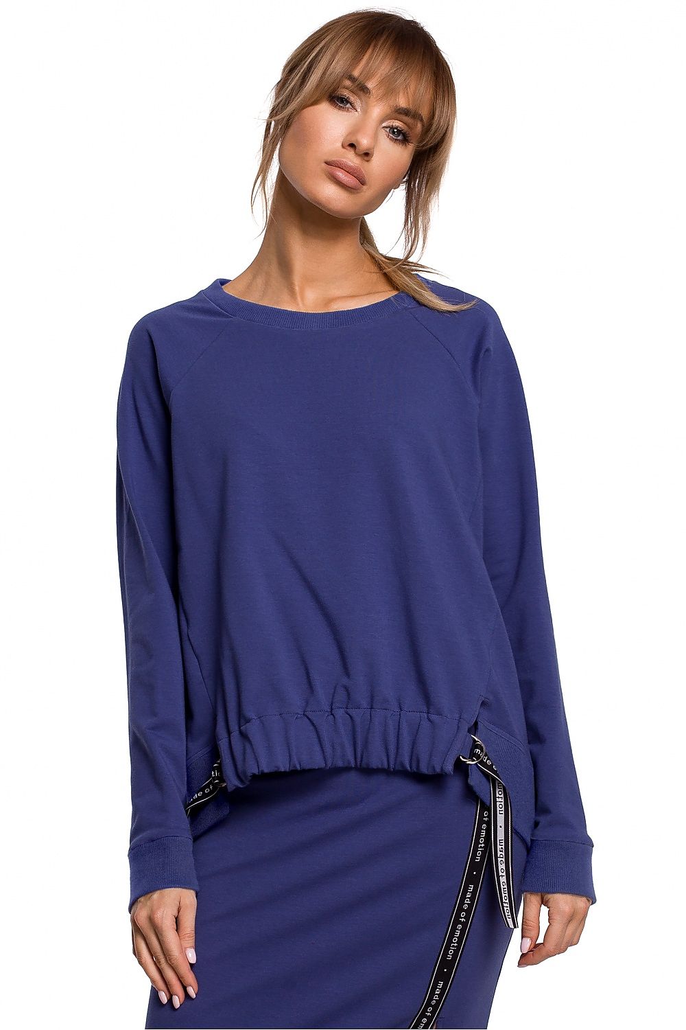   Bluza Damska Model MOE492 Indygo - Moe 