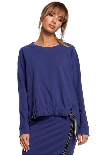   Bluza Damska Model MOE492 Indygo - Moe 