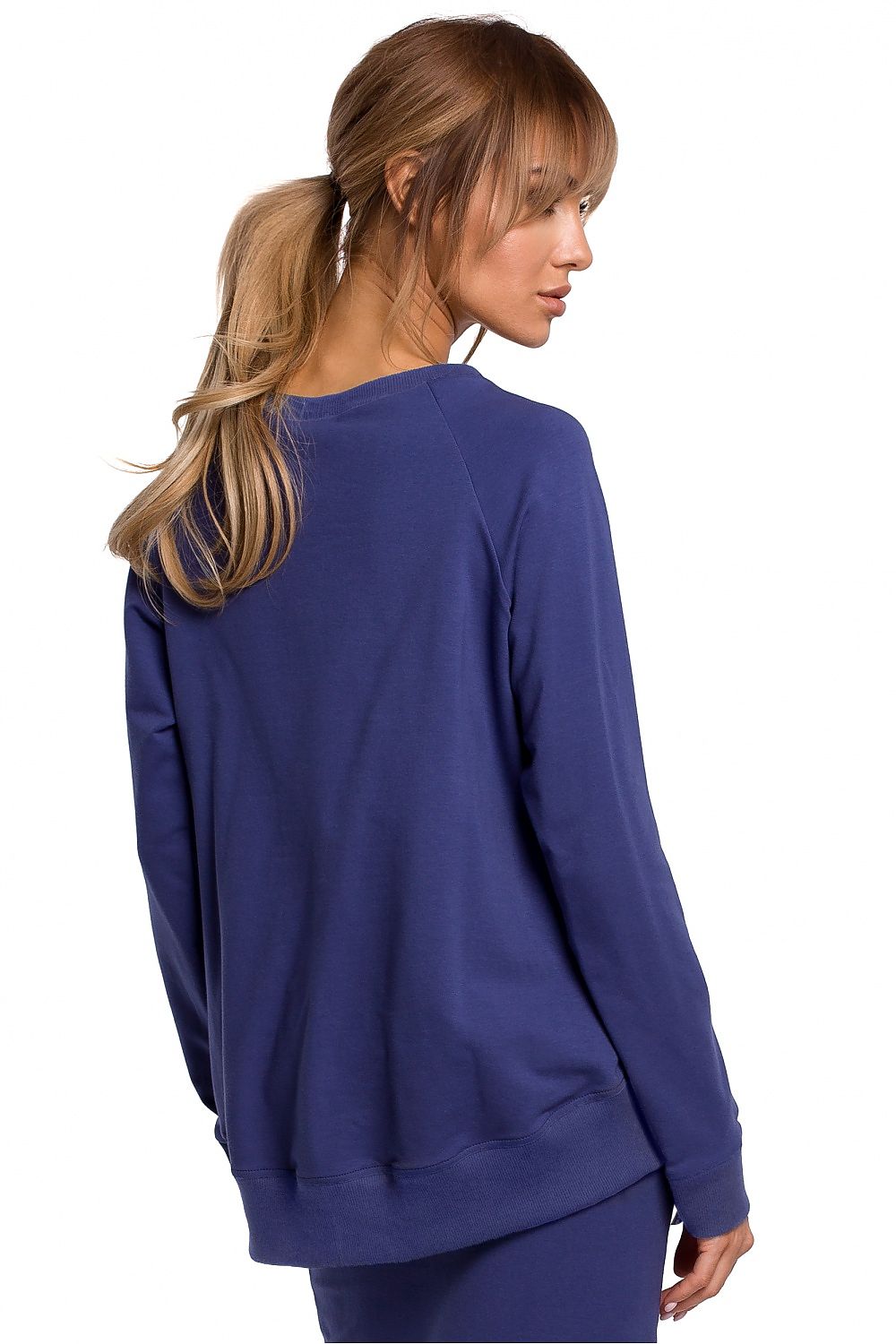   Bluza Damska Model MOE492 Indygo - Moe 