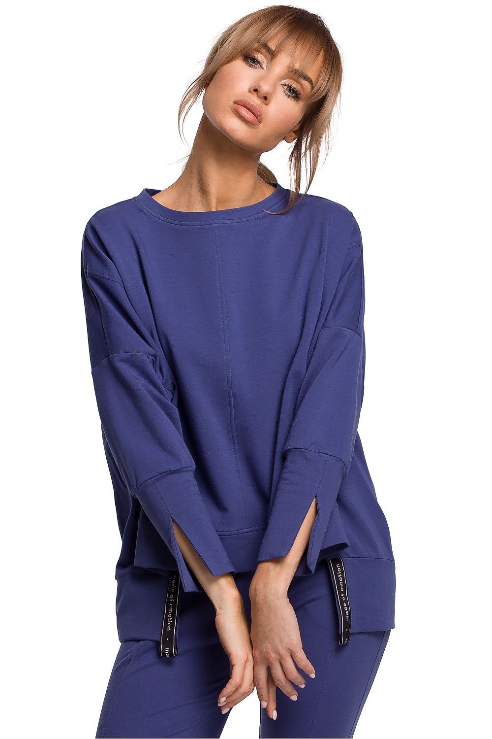   Bluza Damska Model MOE491 Indygo - Moe 