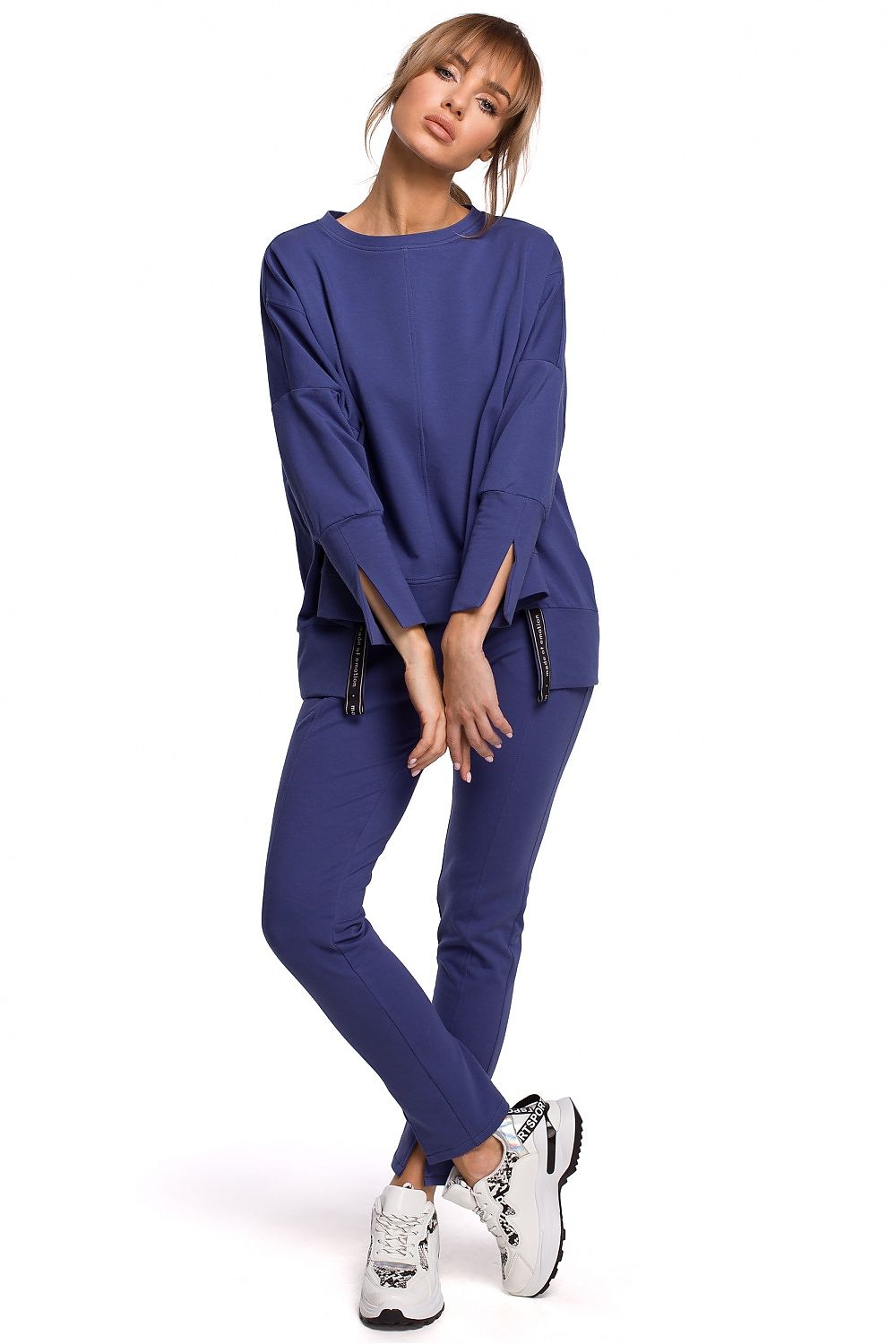   Bluza Damska Model MOE491 Indygo - Moe 