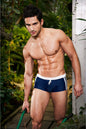   Kąpielówki Model Sacco Navy/White - Alpha Male 