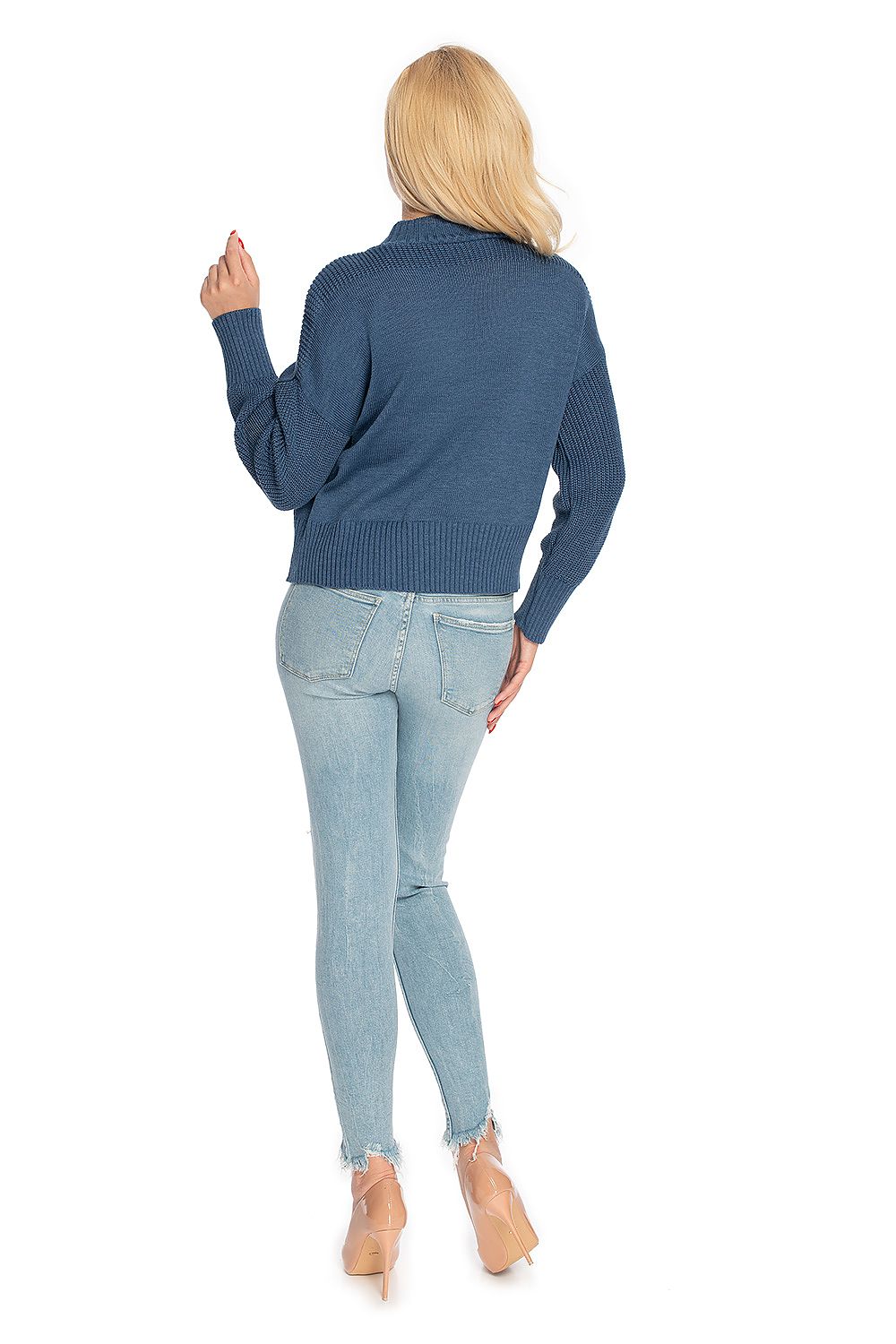   Sweter Damski Model 70035 Denim Jeans - PeeKaBoo 