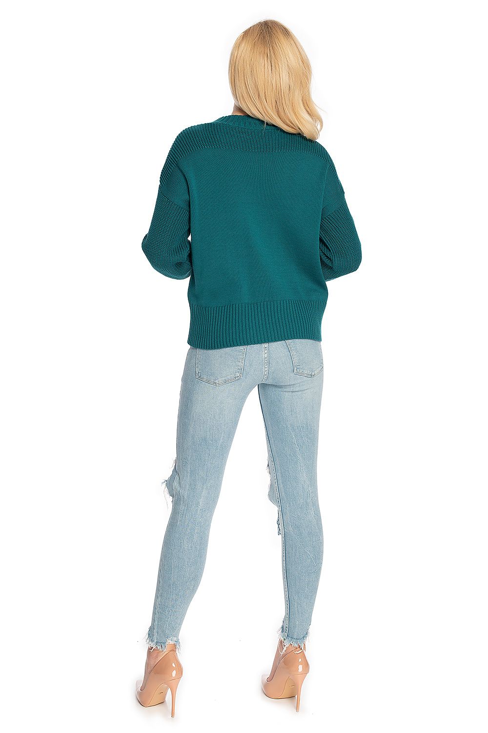   Sweter Damski Model 70035 Green - PeeKaBoo 