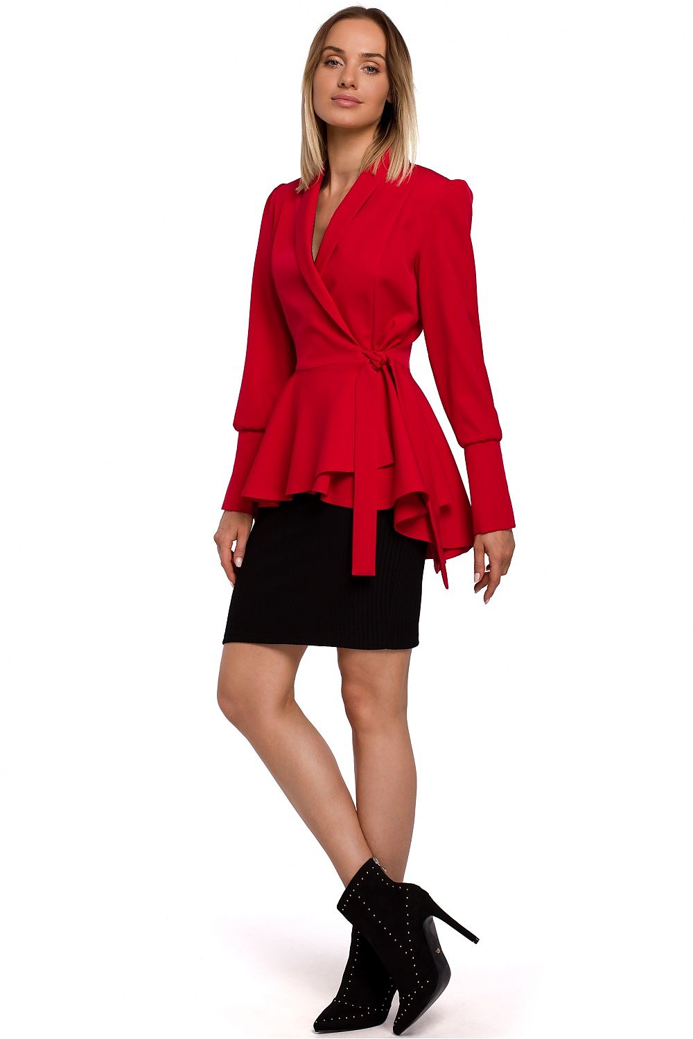   Żakiet Model MOE529 Red - Moe 