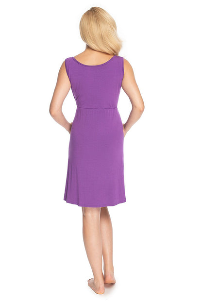  Koszulka nocna Koszula Nocna Ciążowa Model 0179 Violet - PeeKaBoo 