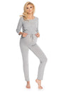  Piżama Damska Ciążowa Model 0181 Grey - PeeKaBoo 