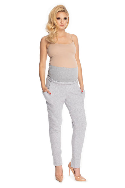   Spodnie Ciążowe Model 0175 Grey - PeeKaBoo 
