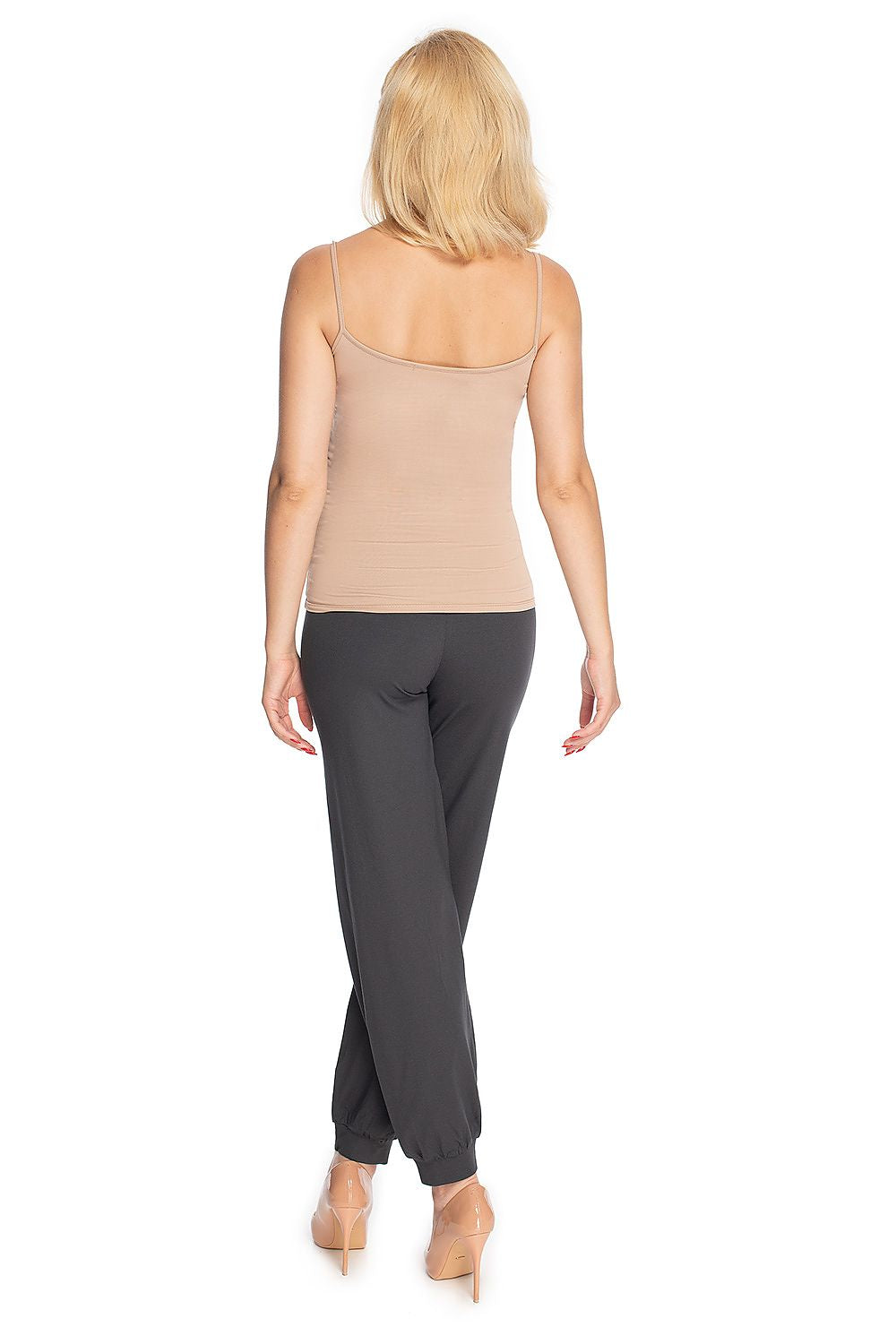   Spodnie Ciążowe Model 0176 Grafit - PeeKaBoo 