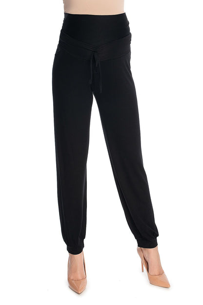   Spodnie Ciążowe Model 0176 Black - PeeKaBoo 