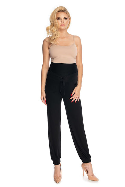   Spodnie Ciążowe Model 0176 Black - PeeKaBoo 