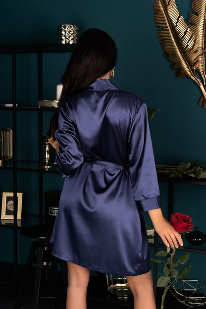   Szlafrok Model Edelina Navy - Livia Corsetti Fashion 